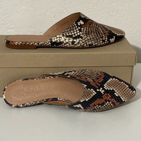 Madewell Remi Mule, in Spiced Cider Multi Snake Print. NWT - Picture 6 of 12